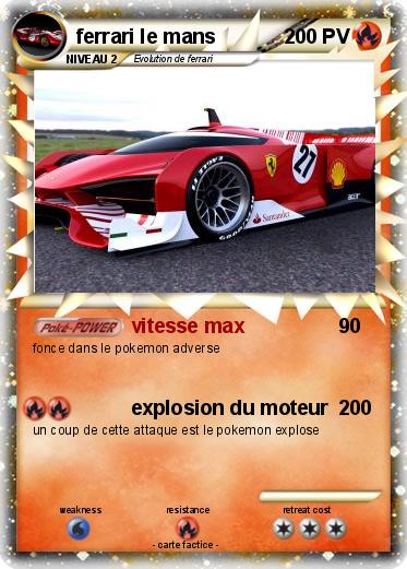 Pokemon ferrari le mans