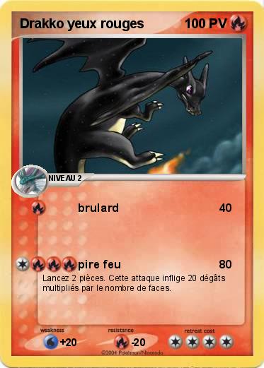 Pokemon Drakko yeux rouges