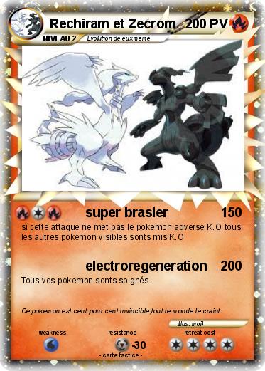 Pokemon Rechiram et Zecrom