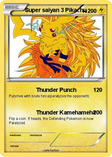 Pokemon Super saiyan 3 Pikachu