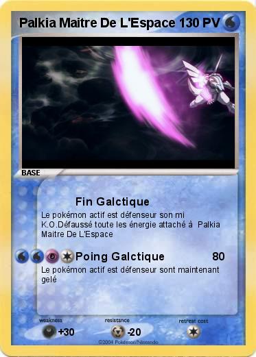 Pokemon Palkia Maitre De L'Espace