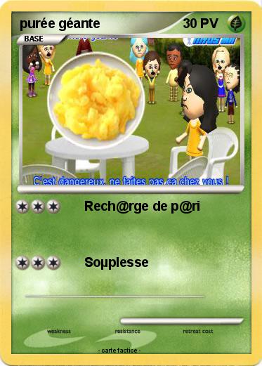 Pokemon purée géante