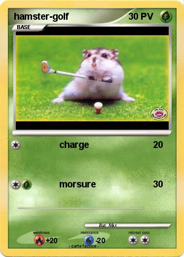 Pokemon hamster-golf