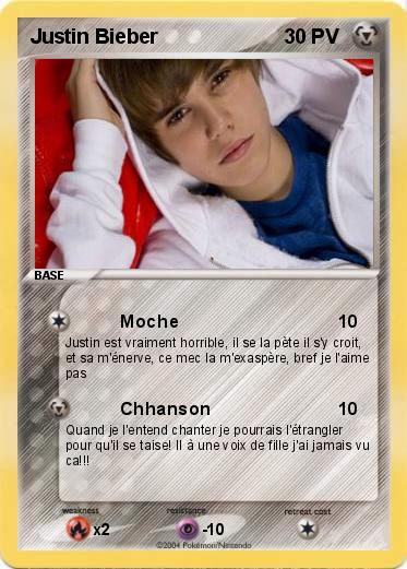 Pokemon Justin Bieber