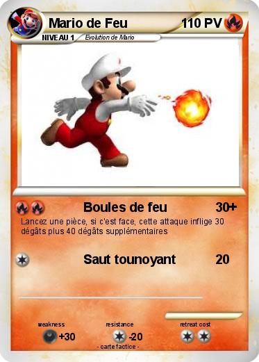 Pokemon Mario de Feu