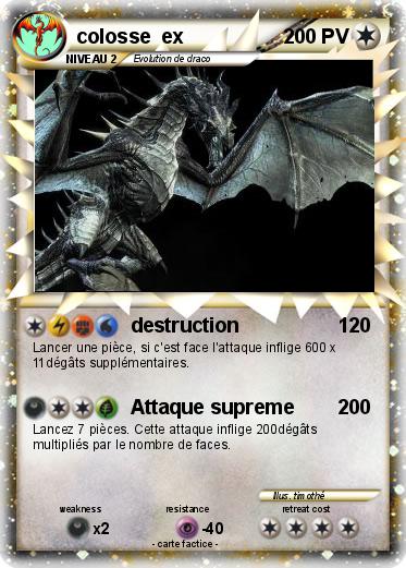 Pokemon colosse  ex