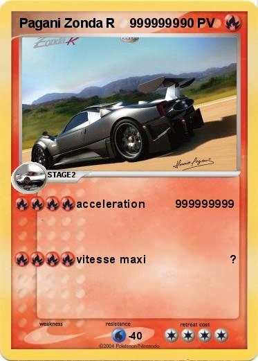 Pokemon Pagani Zonda R    9999999