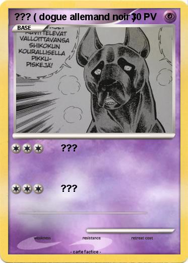 Pokemon ??? ( dogue allemand noir )