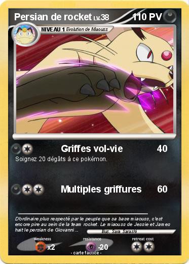 Pokemon Persian de rocket