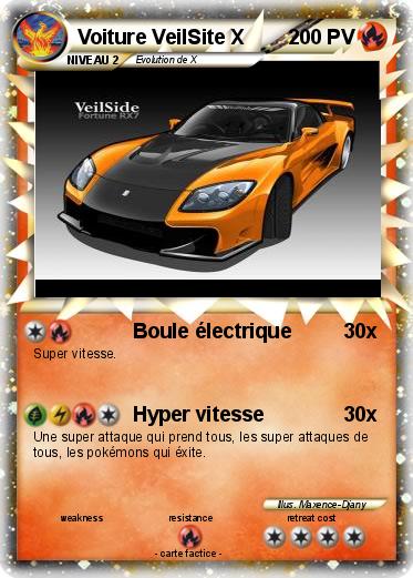Pokemon Voiture VeilSite X