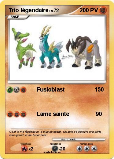 Pokemon Trio légendaire