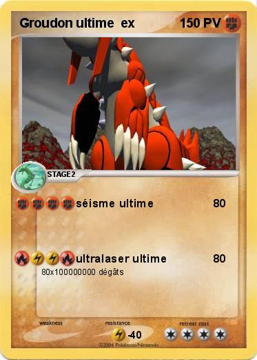 Pokemon Groudon ultime  ex