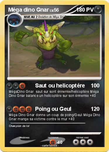 Pokemon Méga dino Gnar