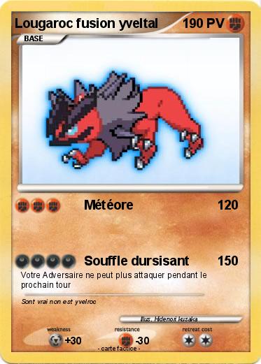 Pokemon Lougaroc fusion yveltal