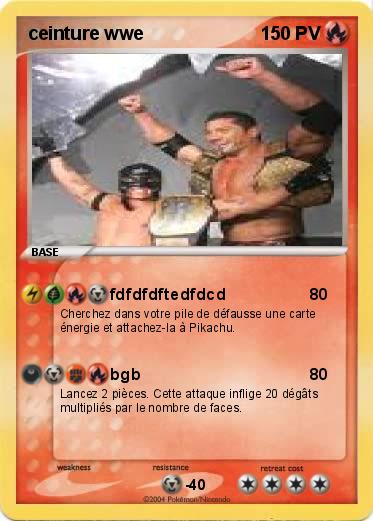 Pokemon ceinture wwe