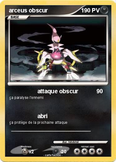 Pokemon arceus obscur