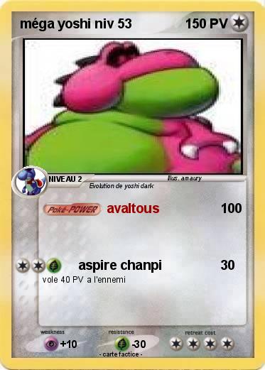 Pokemon méga yoshi niv 53