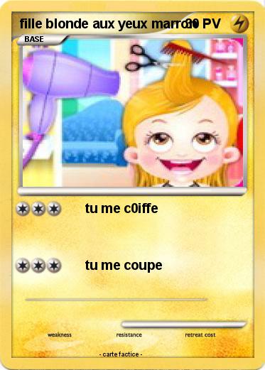 Pokemon fille blonde aux yeux marron