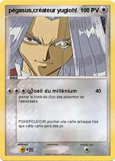 Pokemon pégasus,créateur yugioh!