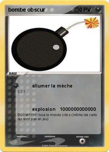 Pokemon bombe obscur