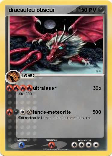 Pokemon dracaufeu obscur