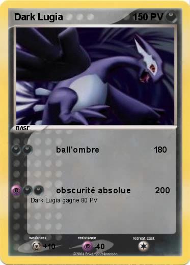 Pokemon Dark Lugia