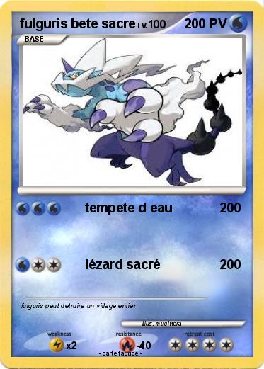 Pokemon fulguris bete sacre