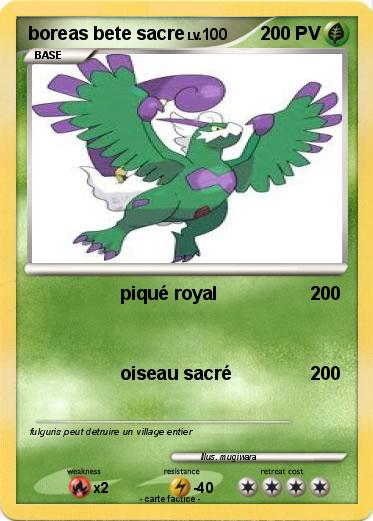 Pokemon boreas bete sacre