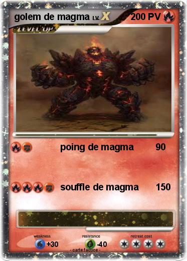 Pokemon golem de magma