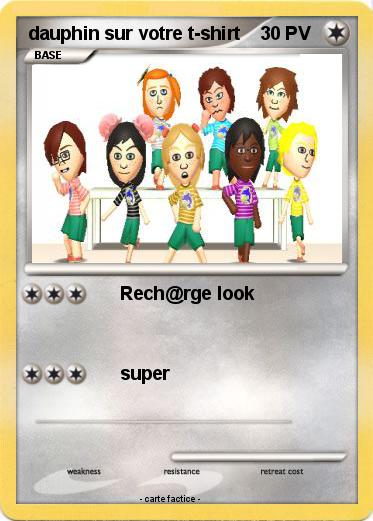 Pokemon dauphin sur votre t-shirt