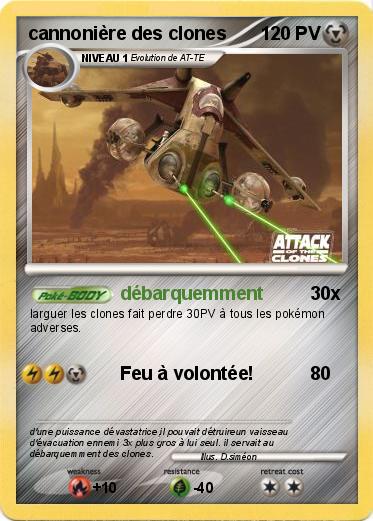 Pokemon cannonière des clones