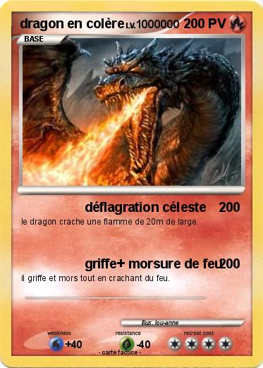 Pokemon dragon en colère