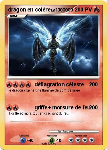 Pokemon dragon en colère