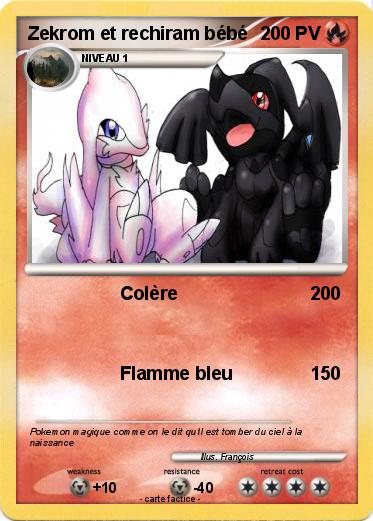 Pokemon Zekrom et rechiram bébé
