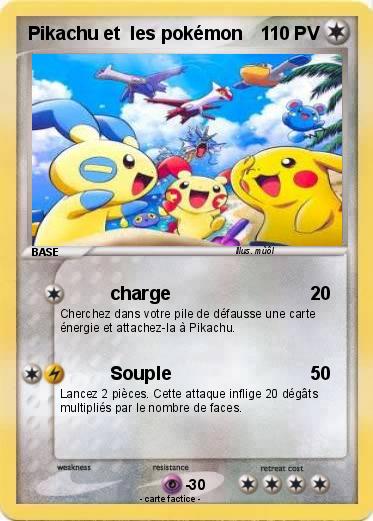 Pokemon Pikachu et  les pokémon