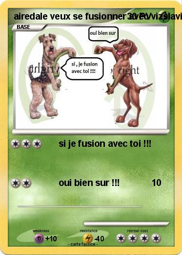 Pokemon airedale veux se fusionner avec vizslavizsla