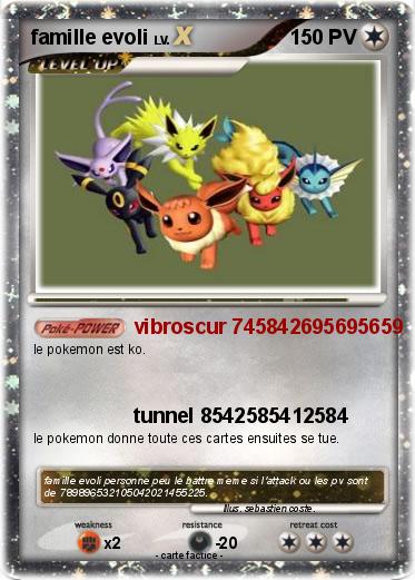 Pokemon famille evoli