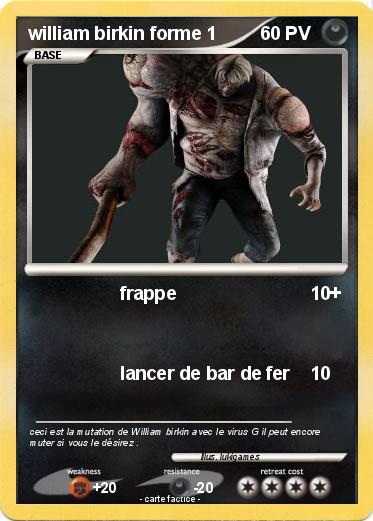 Pokemon william birkin forme 1