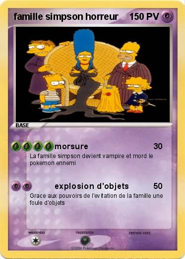 Pokemon famille simpson horreur
