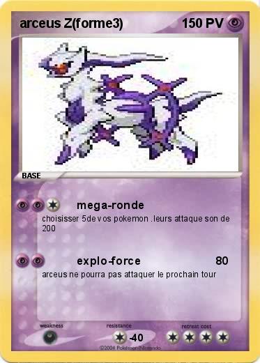 Pokemon arceus Z(forme3)