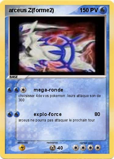 Pokemon arceus Z(forme2)