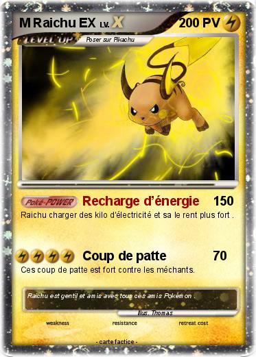 Pokemon M Raichu EX