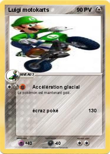 Pokemon Luigi motokarts