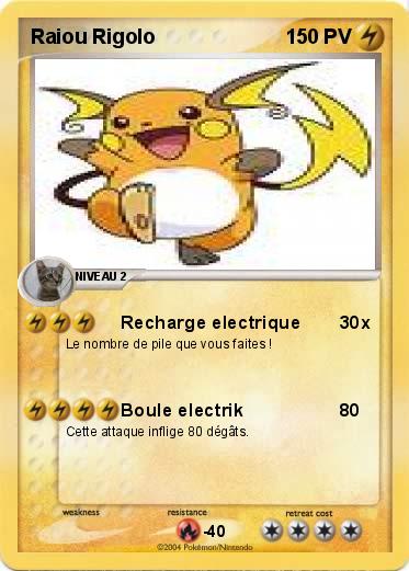 Pokemon Raiou Rigolo