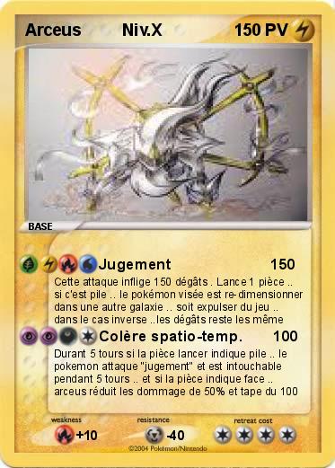 Pokemon Arceus         Niv.X