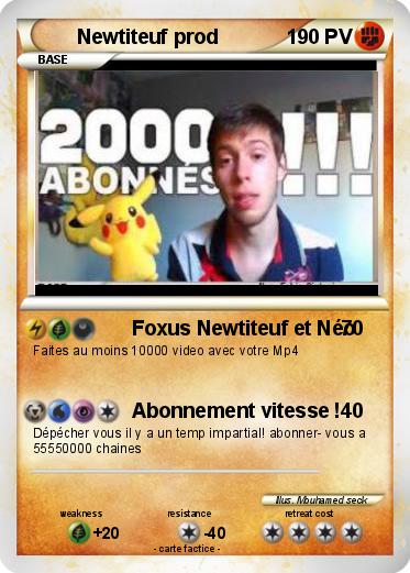 Pokemon Newtiteuf prod