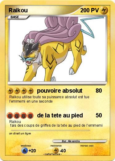 Pokemon Raikou