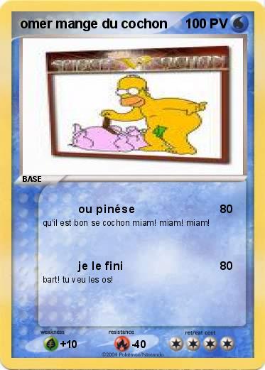 Pokemon omer mange du cochon