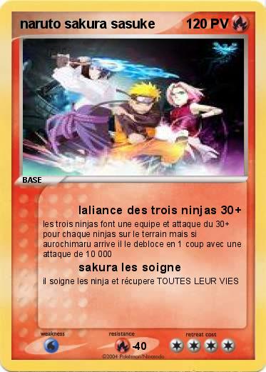 Pokemon naruto sakura sasuke