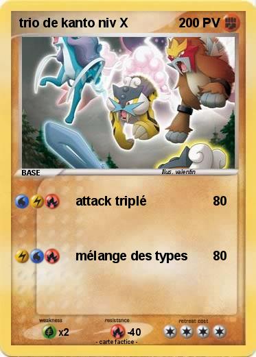Pokemon trio de kanto niv X